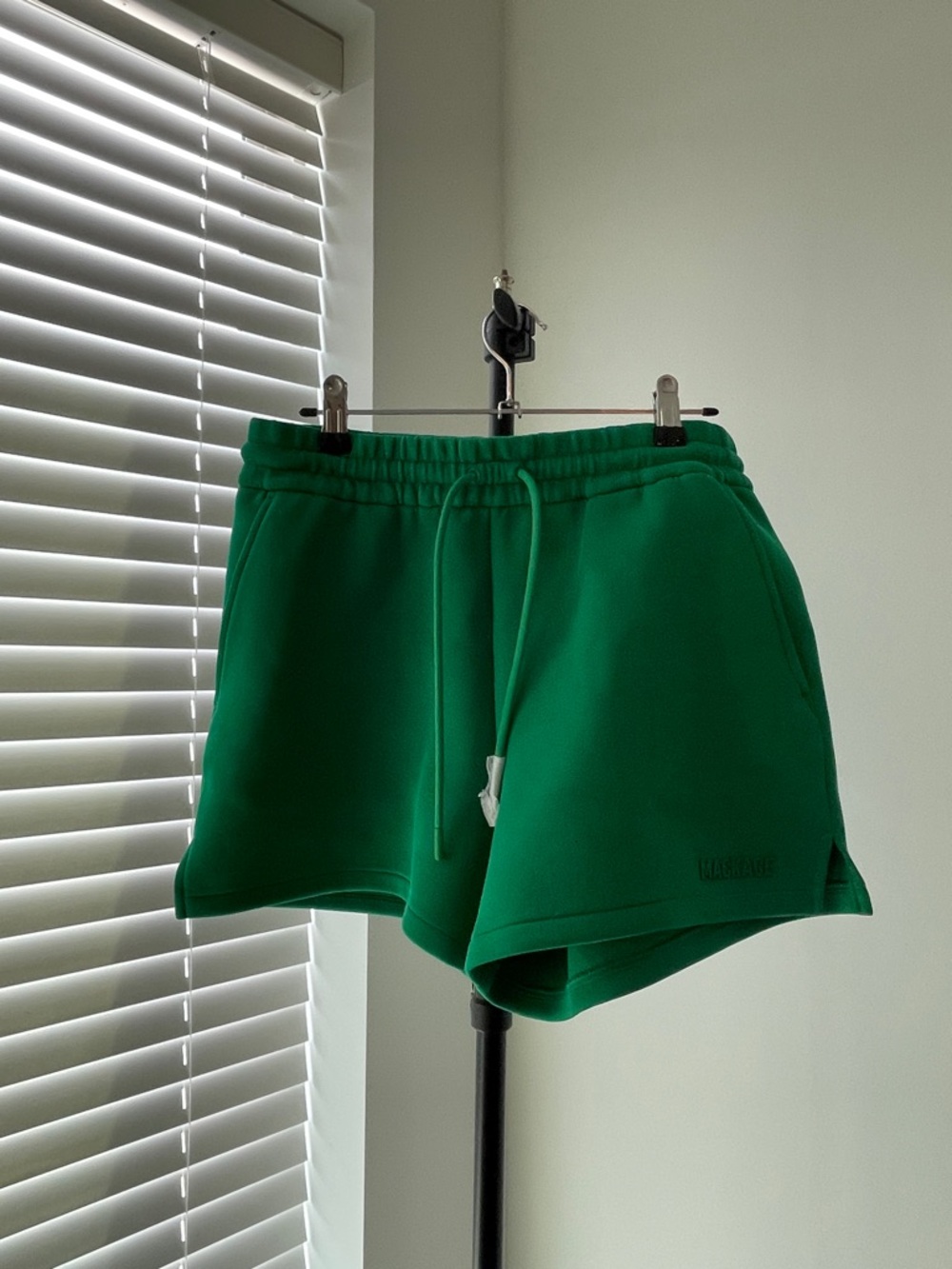 Mackage Emerald Green Athletic Drawstring Shorts